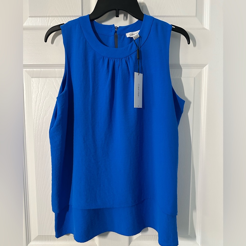 Calvin Klein Women's Vibrant Blue Blouse
